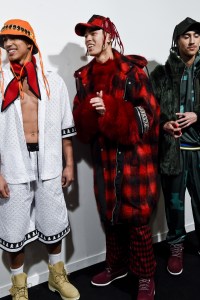 Backstage at Bobby Abley Men's Fall 2018