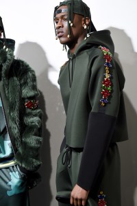 Backstage at Bobby Abley Men's Fall 2018