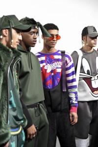 Backstage at Bobby Abley Men's Fall 2018
