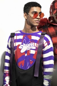 Backstage at Bobby Abley Men's Fall 2018