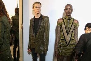 Backstage at Balmain Homme Men's Fall 2018