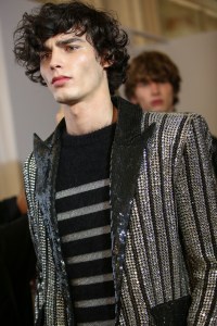 Backstage at Balmain Homme Men's Fall 2018