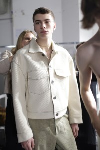 Backstage at Acne Studios Men's Fall 2018