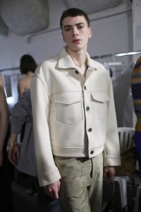 Backstage at Acne Studios Men's Fall 2018