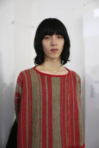 Backstage at Acne Studios Men's Fall 2018