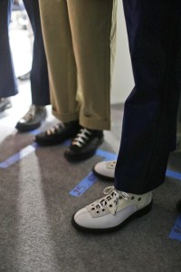 Backstage at Acne Studios Men's Fall 2018