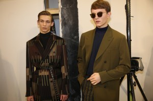 Backstage at Cerrutti 1881 Men's Fall 2018