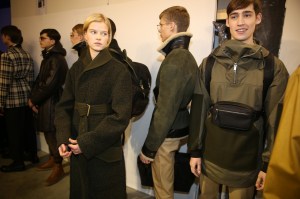 Backstage at Cerrutti 1881 Men's Fall 2018
