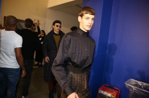 Backstage at Cerrutti 1881 Men's Fall 2018