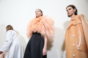 Backstage at Givenchy Couture Spring 2018