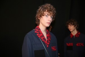 Backstage at Kenzo Men's Fall 2018