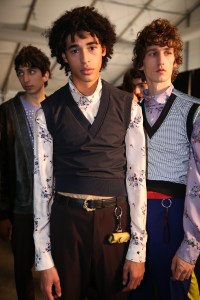 Backstage at Kenzo Men's Fall 2018