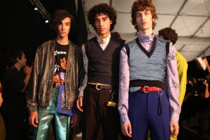 Backstage at Kenzo Men's Fall 2018