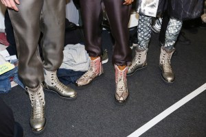 Backstage at Louis Vuitton Men's Fall 2018