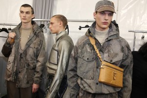 Backstage at Louis Vuitton Men's Fall 2018