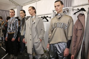 Backstage at Louis Vuitton Men's Fall 2018