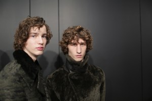 Backstage at Neil Barrett Men's Fall 2018