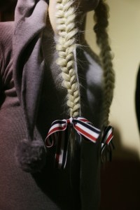 Backstage at Thom Browne Men's Fall 2018