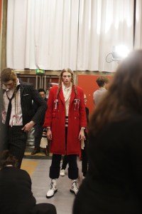 Backstage at Thom Browne Men's Fall 2018