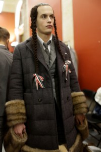 Backstage at Thom Browne Men's Fall 2018