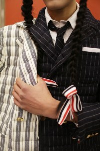 Backstage at Thom Browne Men's Fall 2018