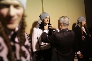 Backstage at Thom Browne Men's Fall 2018