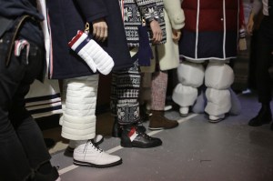 Backstage at Thom Browne Men's Fall 2018