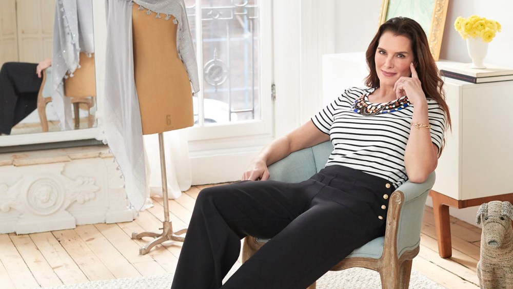 Brooke Shields in a look from her QVC collection.