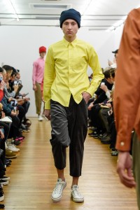 Model on the catwalk