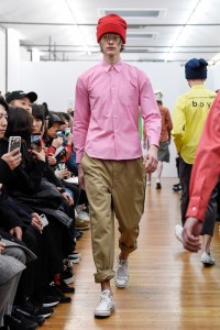 Model on the catwalk