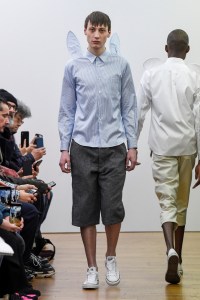 Model on the catwalk