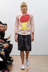 Model on the catwalk