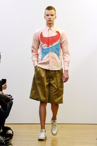 Model on the catwalk