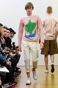 Model on the catwalk