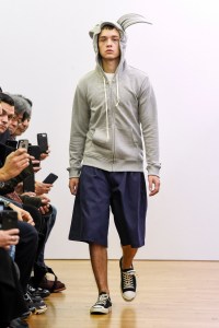 Model on the catwalk