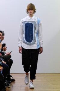 Model on the catwalk