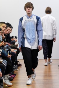 Lennon Gallagher on the catwalk