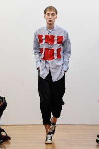 Model on the catwalk