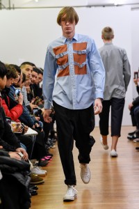 Model on the catwalk