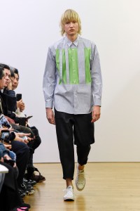Model on the catwalk