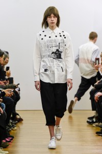 Model on the catwalk