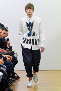 Lennon Gallagher on the catwalk