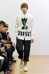 Lennon Gallagher on the catwalk