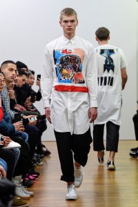 Model on the catwalk