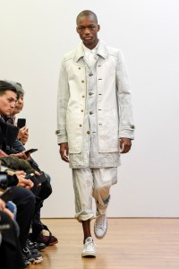 Model on the catwalk
