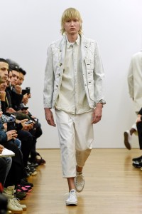 Model on the catwalk