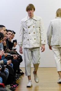 Model on the catwalk