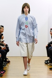 Model on the catwalk