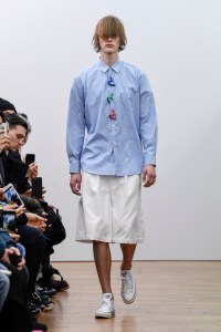 Model on the catwalk