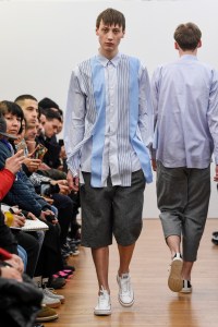 Model on the catwalk